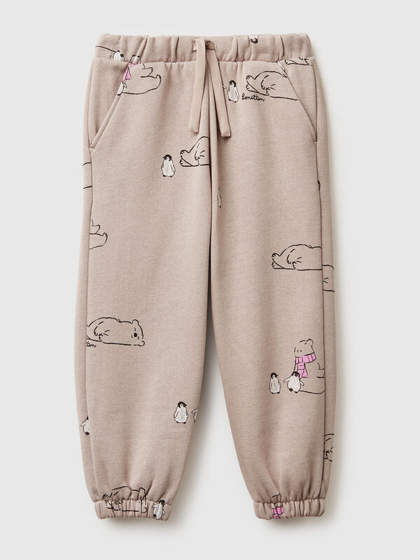 Hose mit Animalprint Mädchen