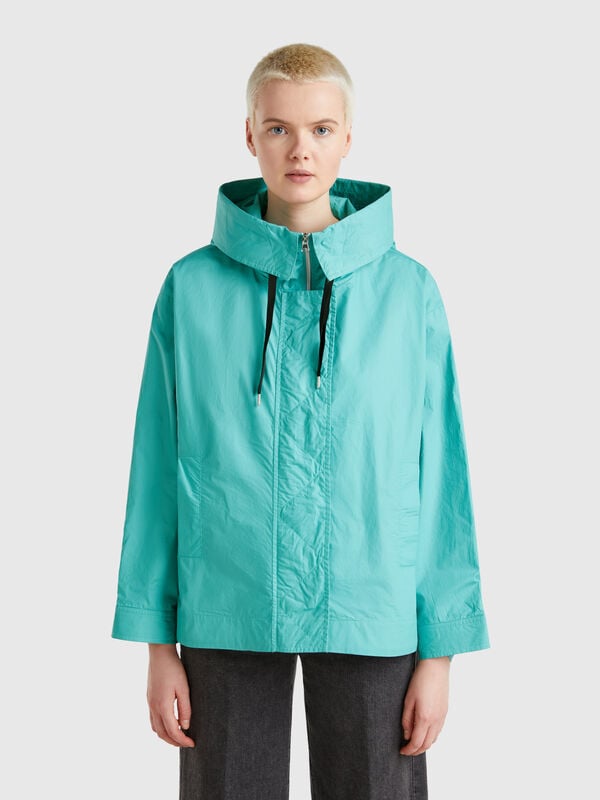Over-Fit-Jacke aus Nylon Damen