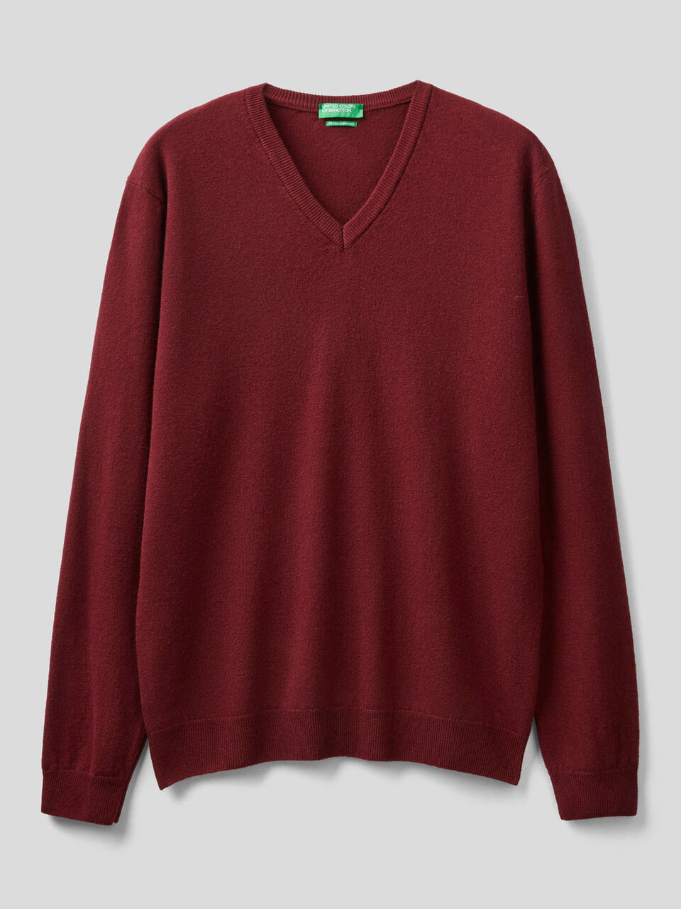 Pullover aus reiner Schurwolle mit V-Ausschnitt image number 1