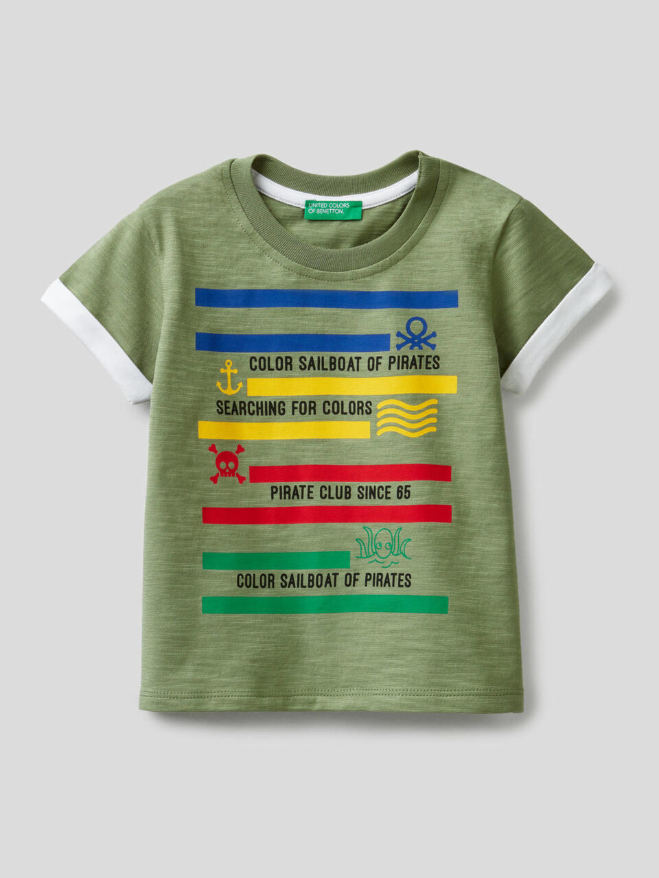 T-Shirt aus Baumwolle mit Print image number 1