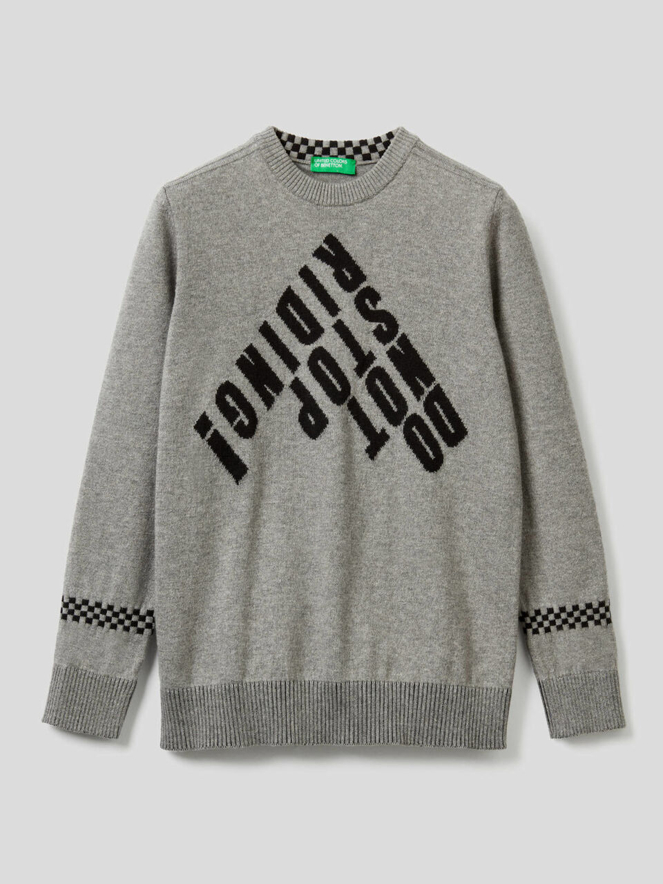 Pullover mit Details im Intransienmuster image number 1