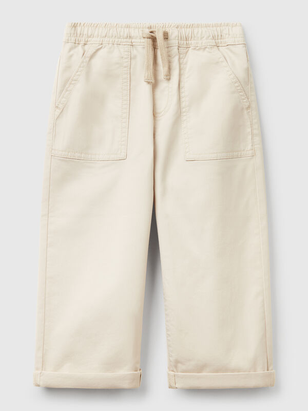 Jogginghose aus Stretch-Baumwolle mit Kordelzug Jungen