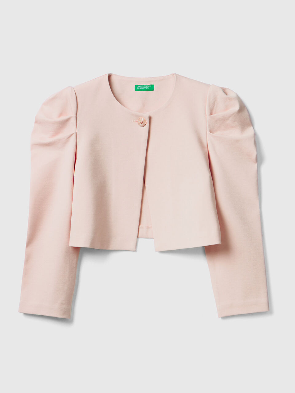 Cropped-Jacke mit Puffärmeln image number 1