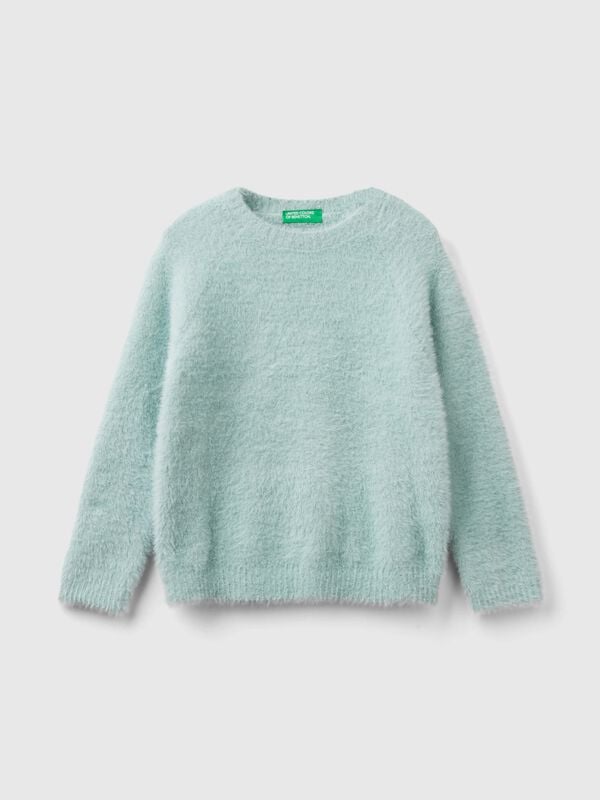 Pullover aus Pelzgarn Mädchen