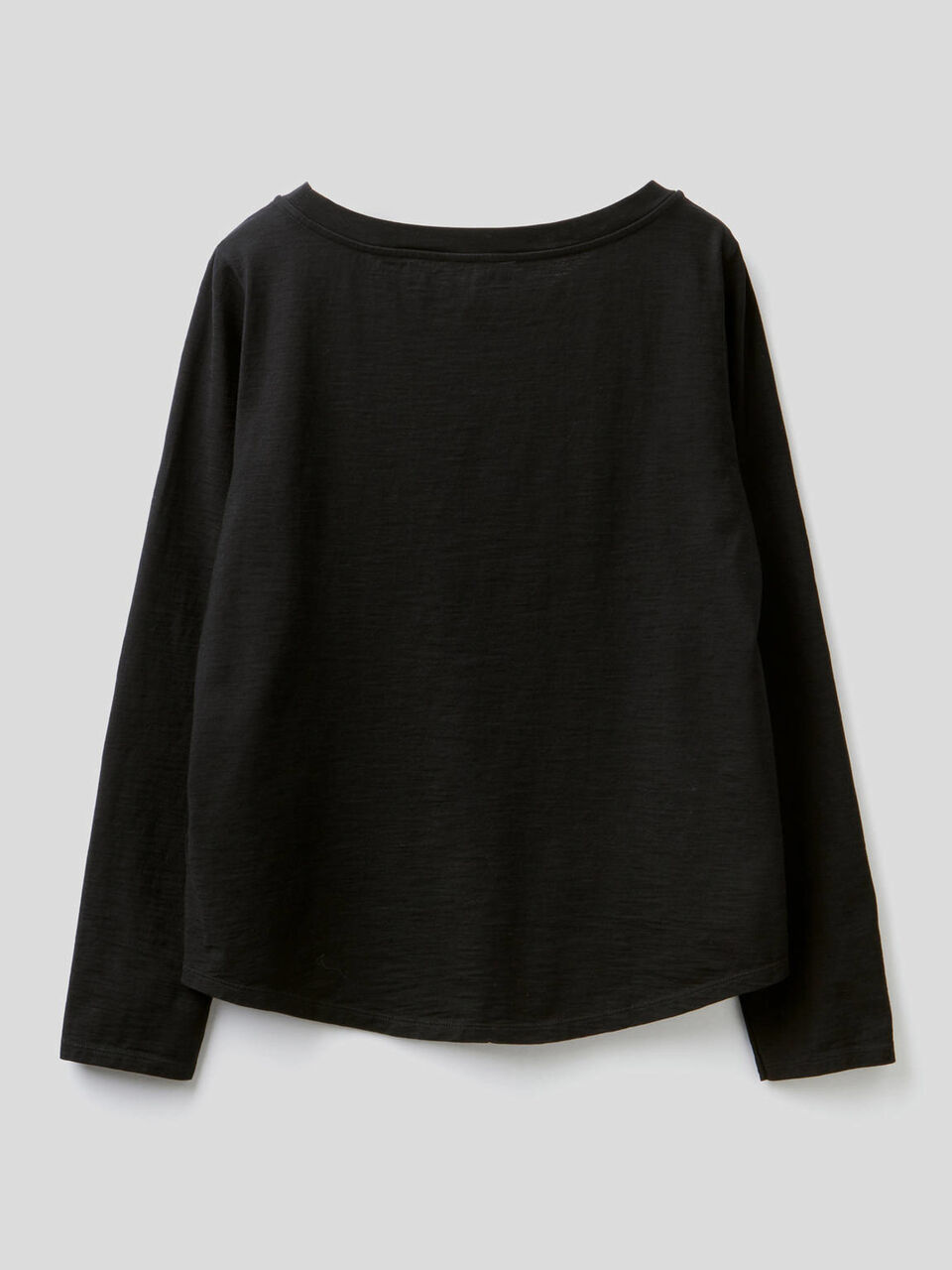 T-Shirt aus reiner Baumwolle mit langen Ärmeln image number 2