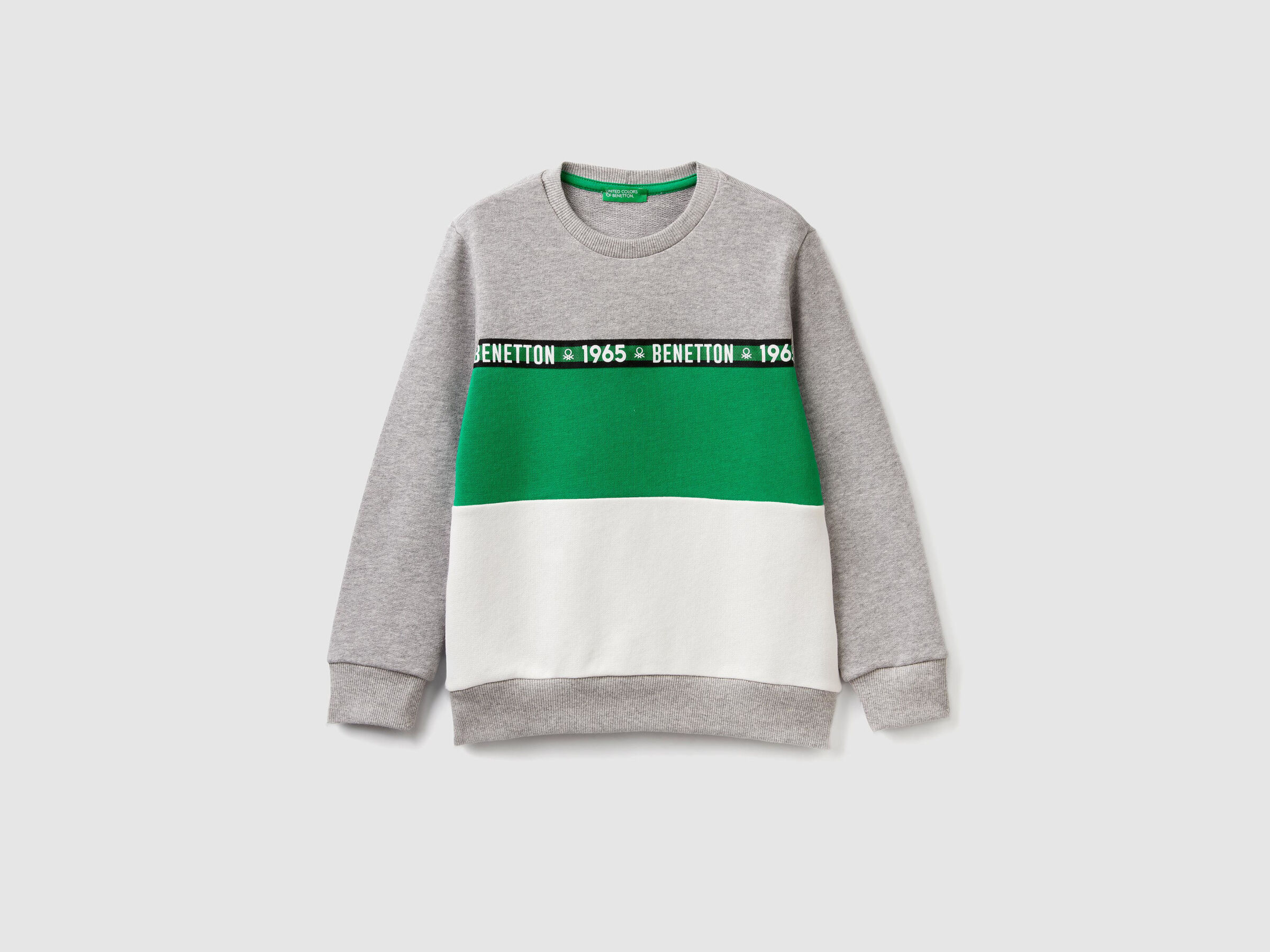 Sweatshirt mit Rundausschnitt und Farbblöcken image number null