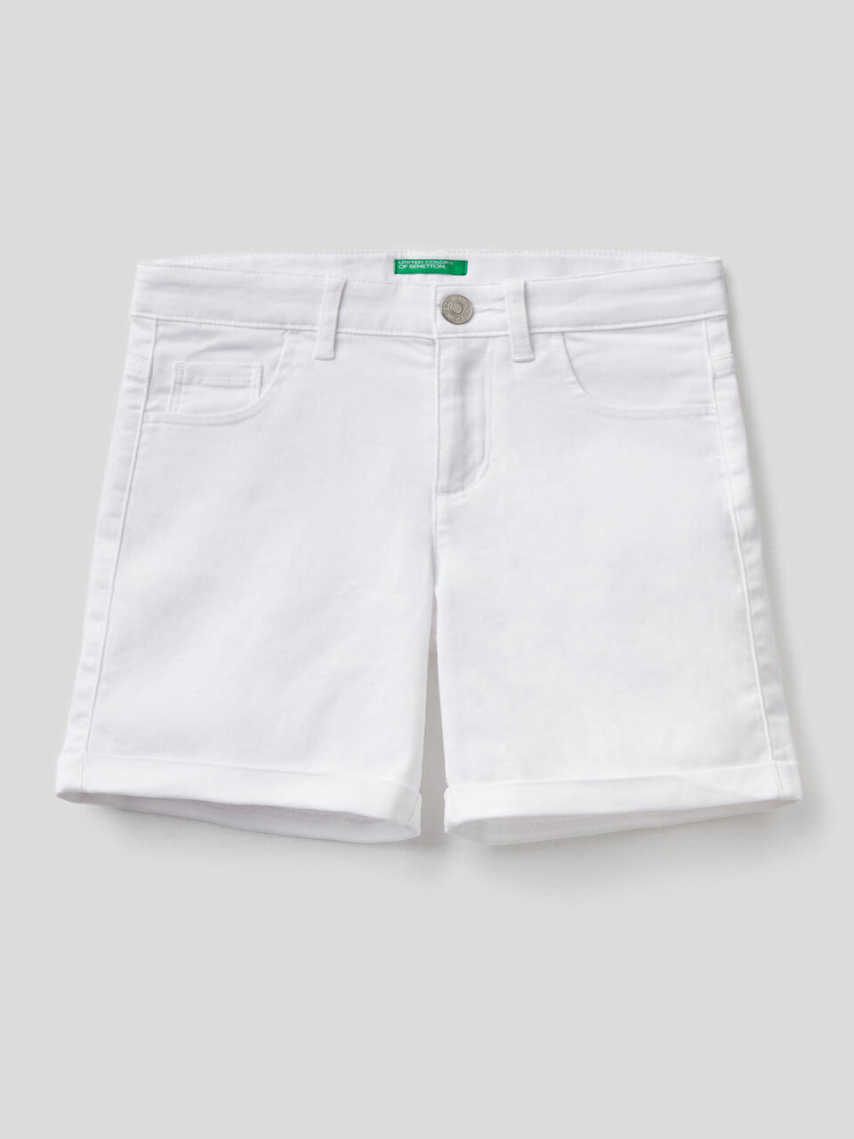 Einfarbige Five-Pocket-Shorts image number 1