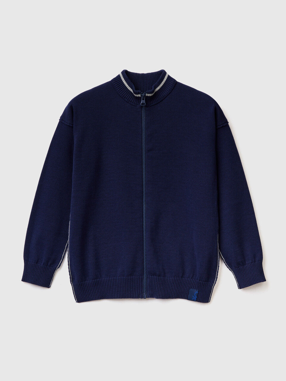 Strickjacke aus Baumwolle mit Reißverschluss