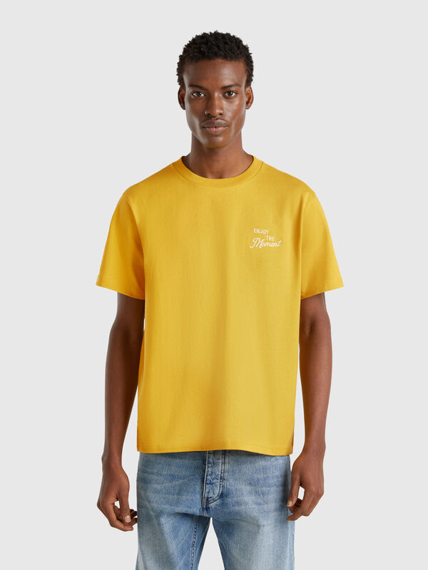 T-Shirt aus Baumwolle mit Stickerei Herren