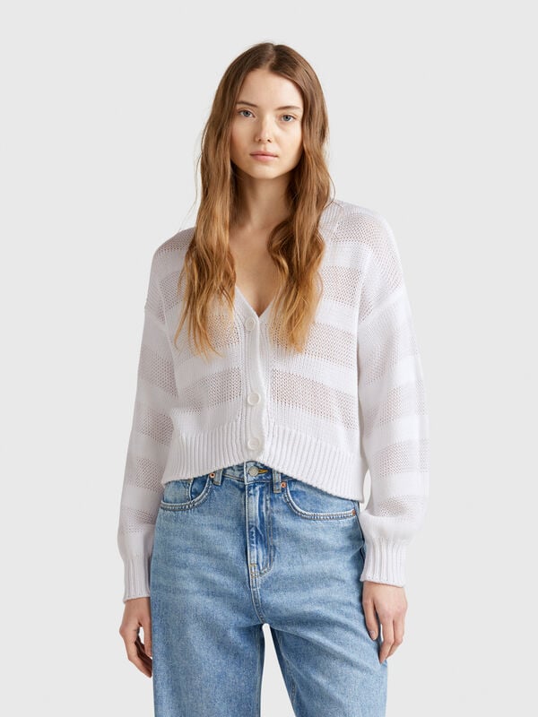 Strickjacke aus 100 % Baumwolle Damen