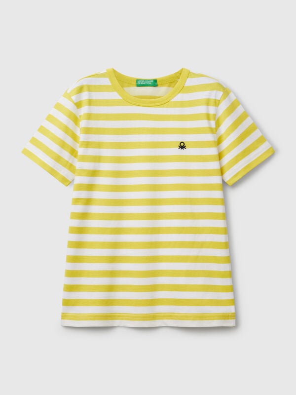 Gestreiftes T-Shirt aus 100 % Baumwolle Jungen