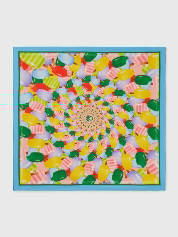 Bandana with ice cream pattern Damen