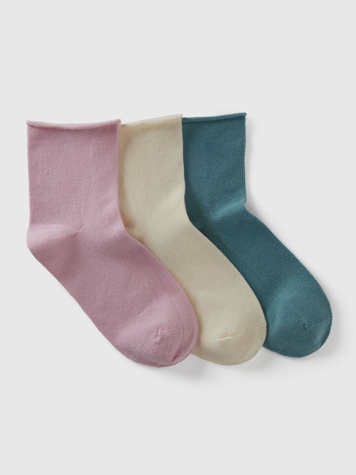 KNITTED SOCKS 3 PAIR Damen