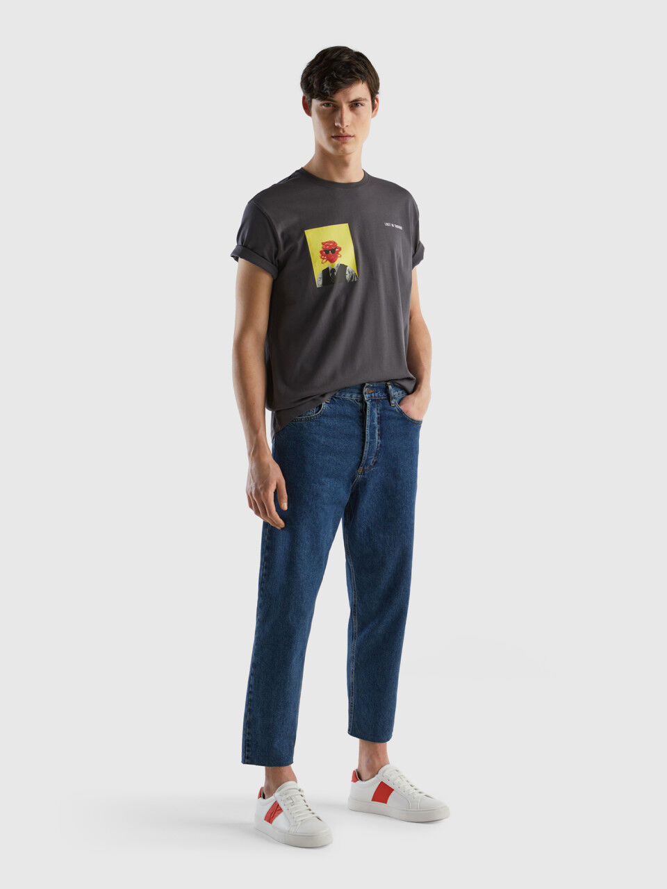 Loose-Fit-Jeans mit Cropped-Länge