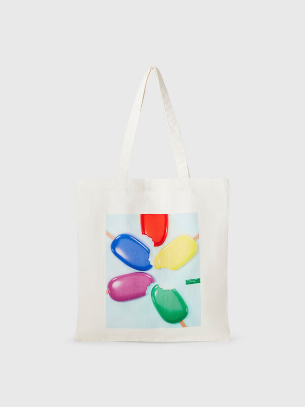Tote bag with ice cream print Damen