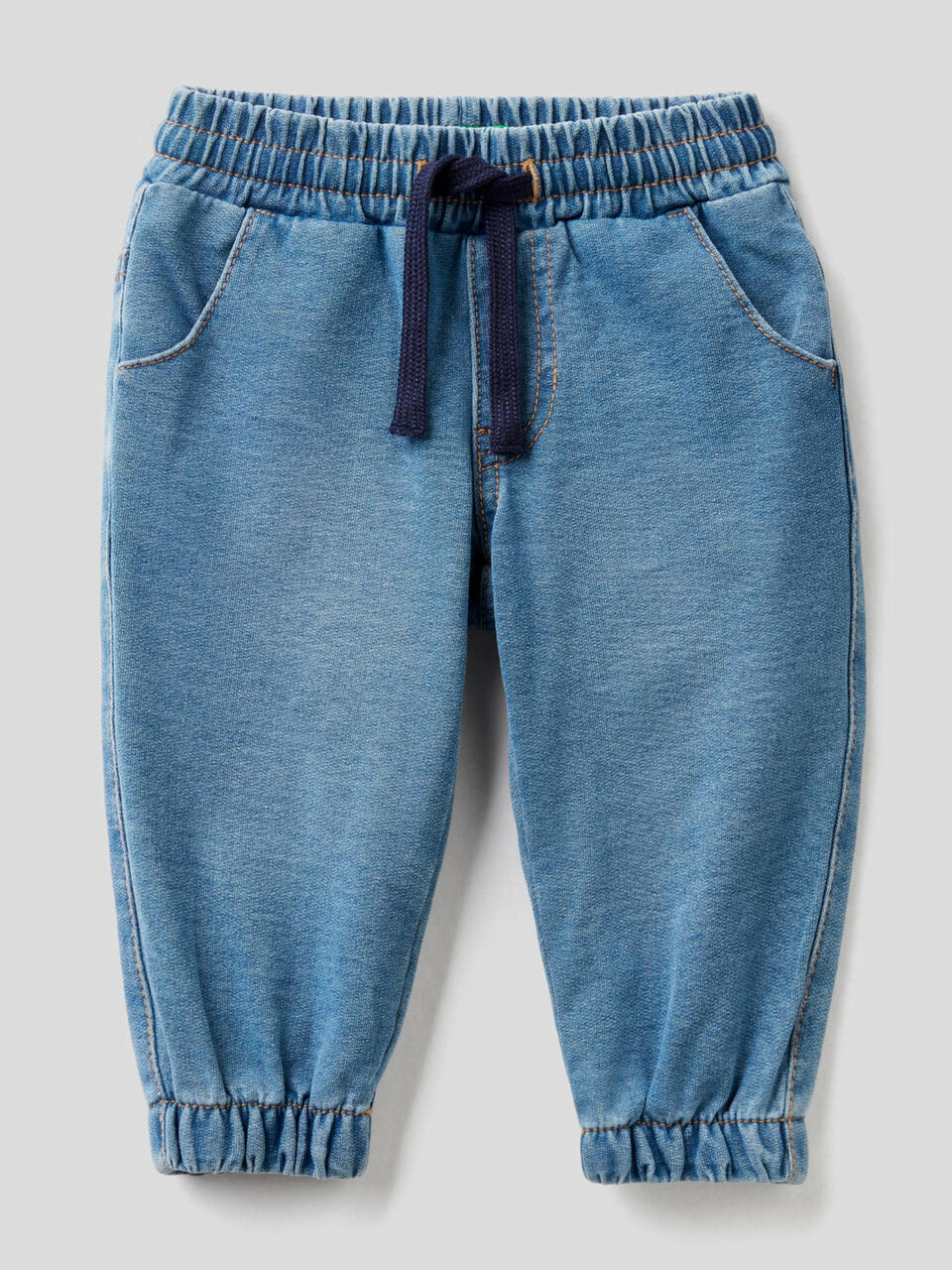 Hose aus Sweatstoff mit Denim-Effekt image number 1