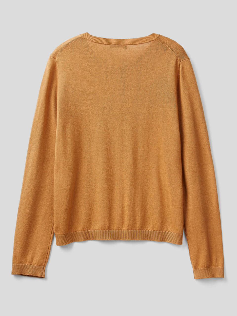 Strickjacke aus einer Baumwollmischung mit Rundausschnitt image number 2