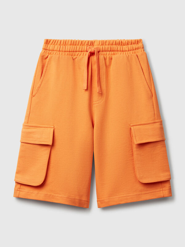 Leichte Fleece-Cargoshorts Jungen