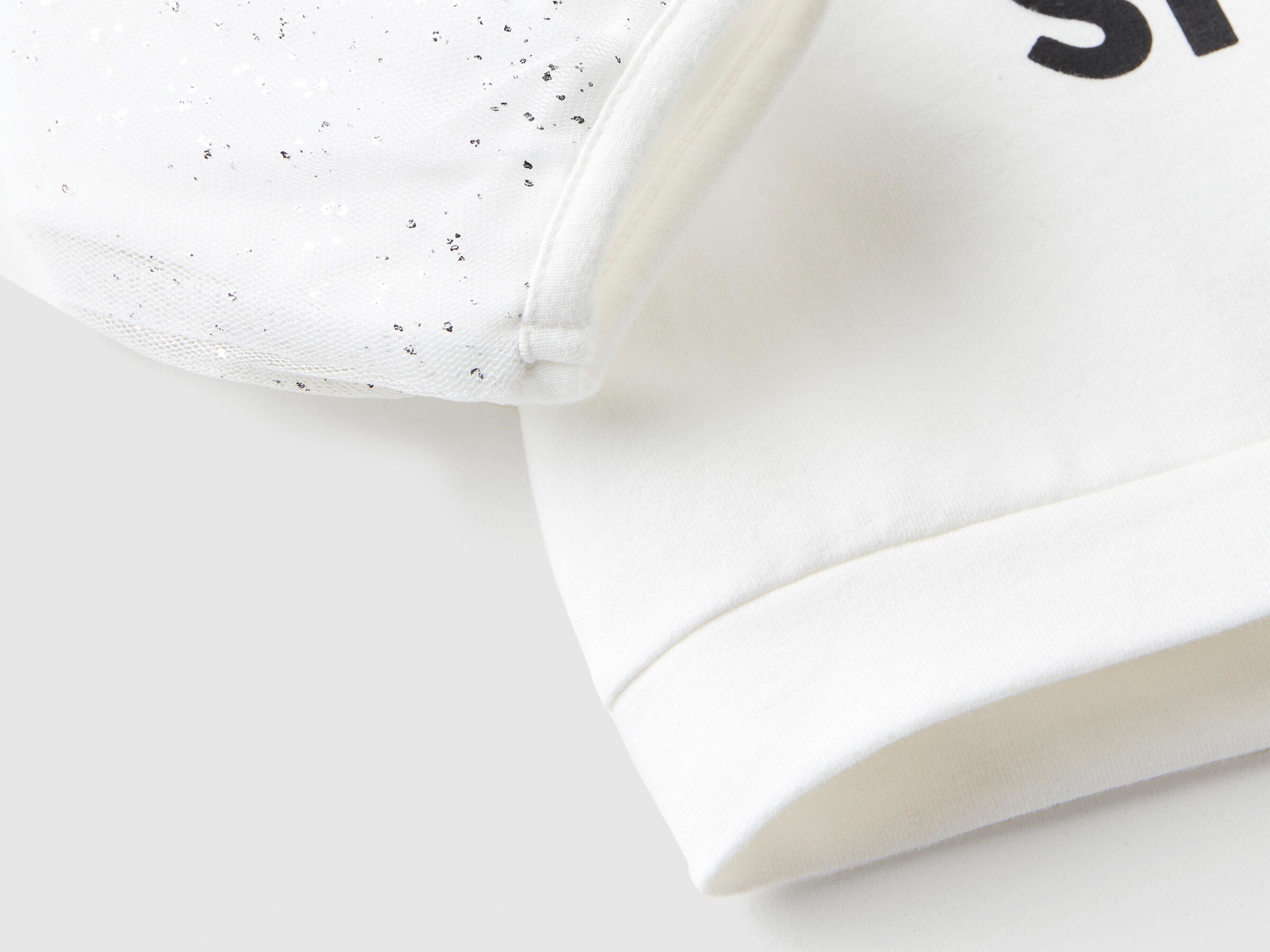 Sweatshirt mit Ärmeln aus Tüll image number null