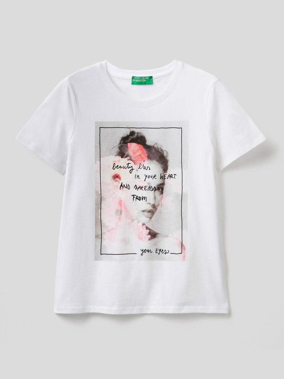 T-Shirt aus 100% Baumwolle mit Maxi-Print image number 1