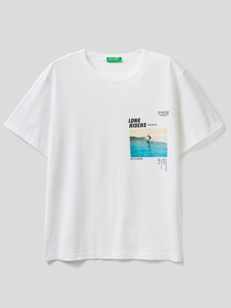 Weißes T-Shirt mit Fotoprint image number 1