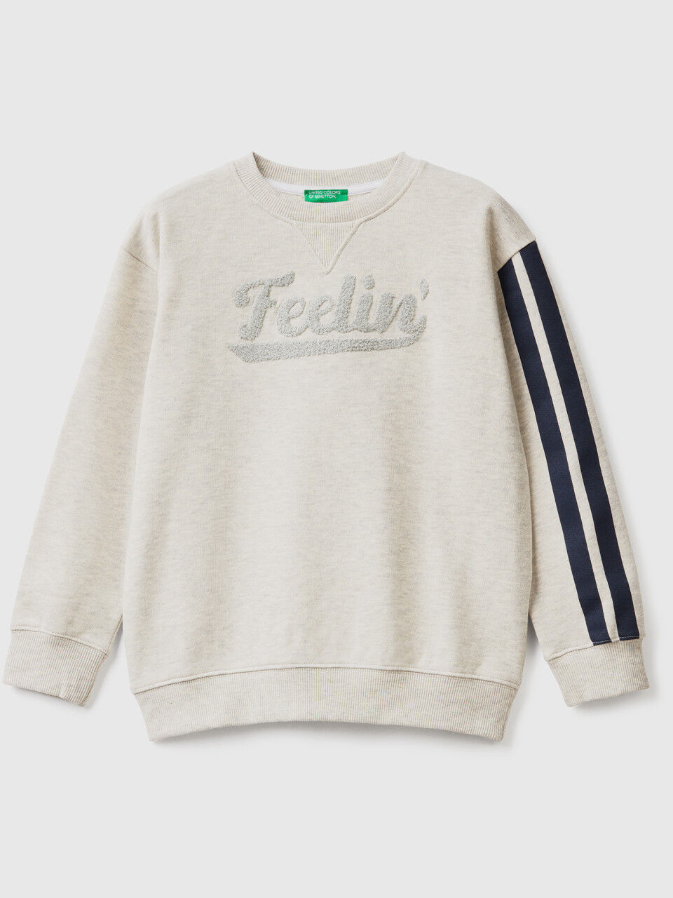 Sweatshirt mit Rundausschnitt und Stickerei
