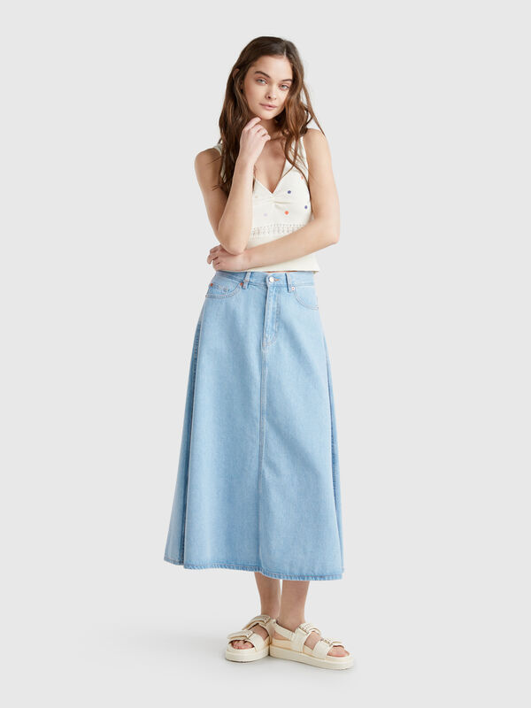 Ausgestellter Jeansrock Damen