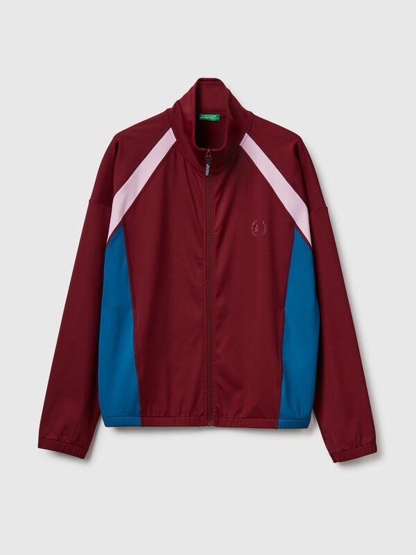 Sport-Sweatshirt mit hohem Kragen Damen