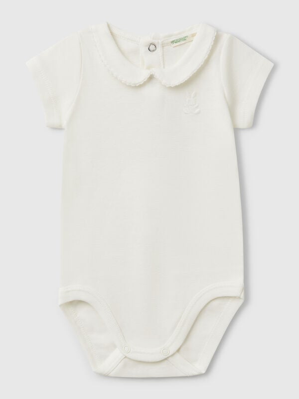 Body mit Baumwollkragen Newborn