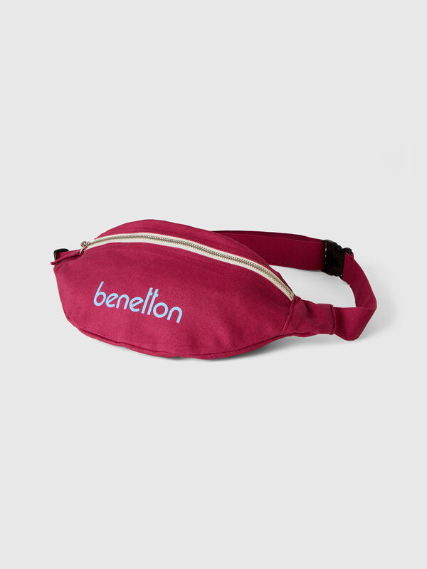 Gürteltasche in Bordeauxrot aus reiner Baumwolle