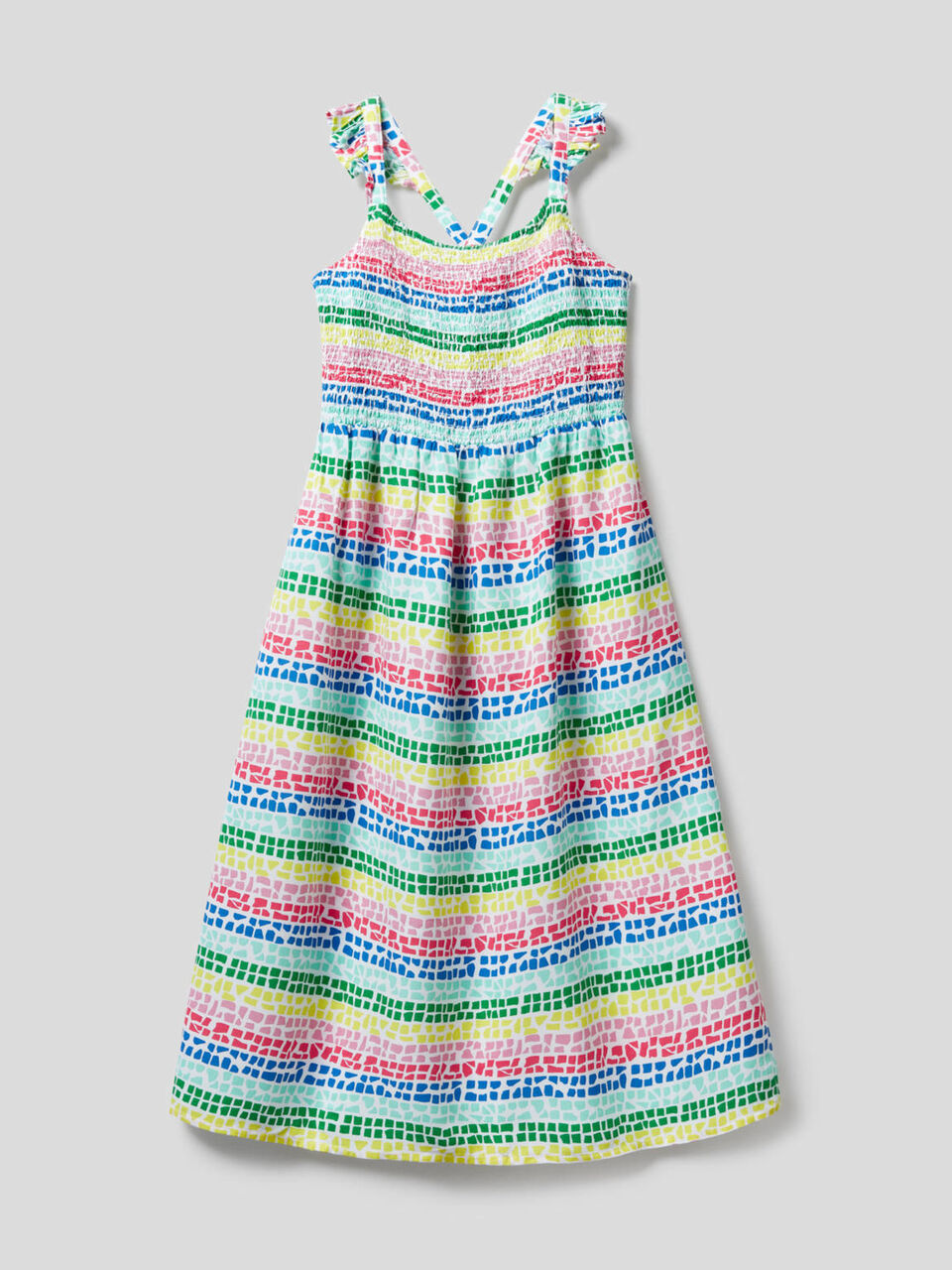 Fließendes Kleid mit Muster-Print image number 1