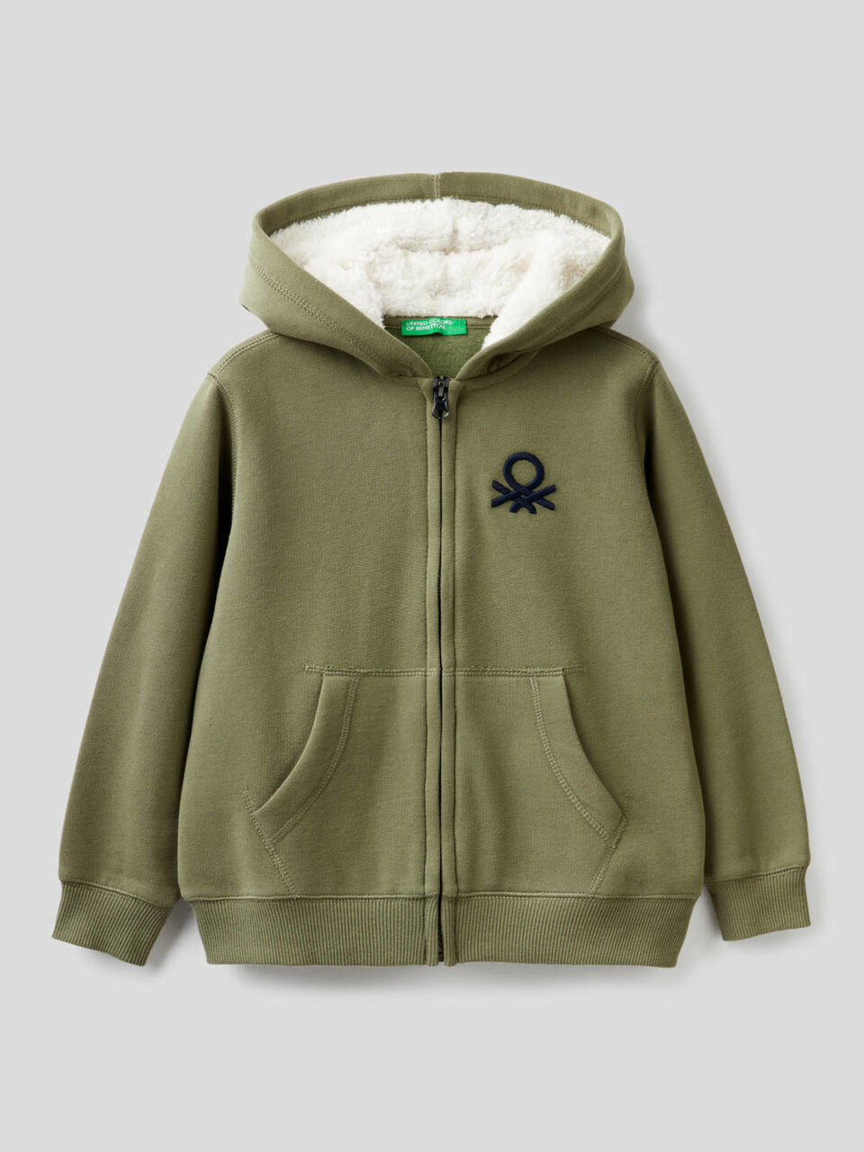 Sweatshirt mit Reißverschluss und Kapuze Jungen image number 1