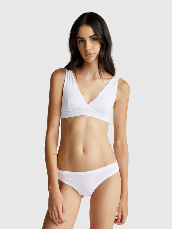 Tief sitzender Slip aus superelastischer Baumwolle Damen