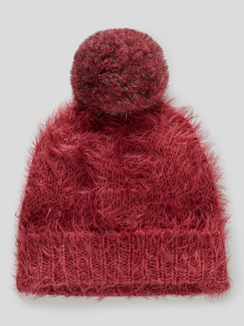 Mütze mit schillerndem Pompon image number 1