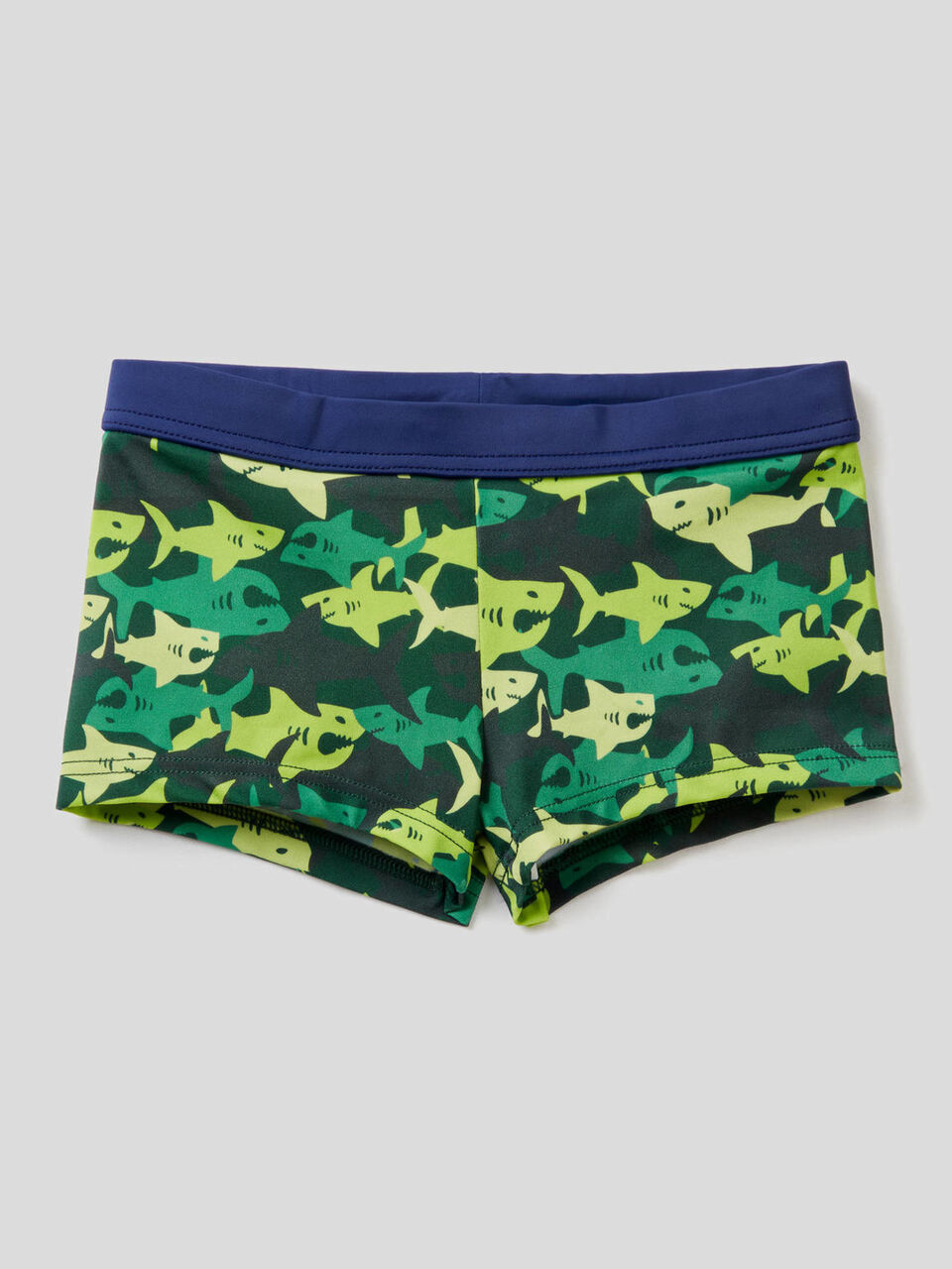 Badeslip mit Camouflage-Haimuster image number 1