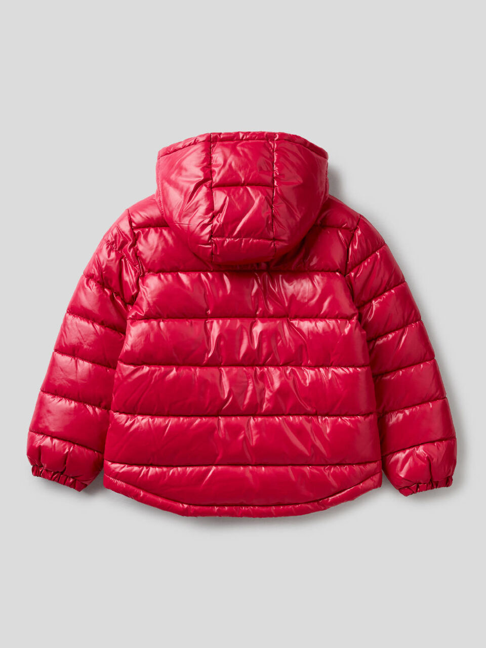 Wattierter Anorak aus glänzendem Stoff image number 2