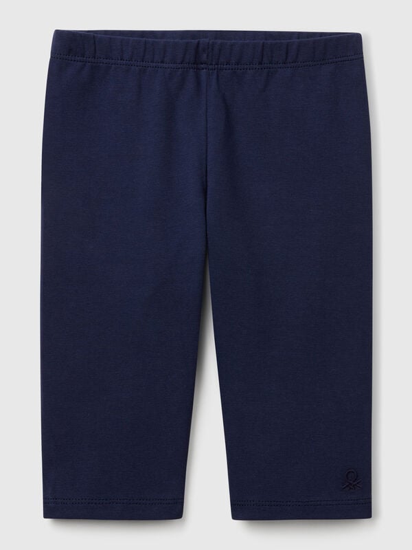 3/4-Leggings aus Stretch-Baumwolle Mädchen