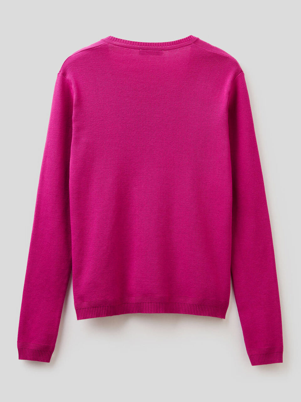 Pullover aus reiner Baumwolle mit V-Ausschnitt image number null