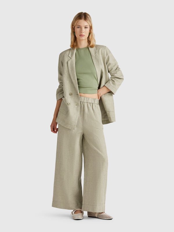 Hose mit weitem Bein Damen