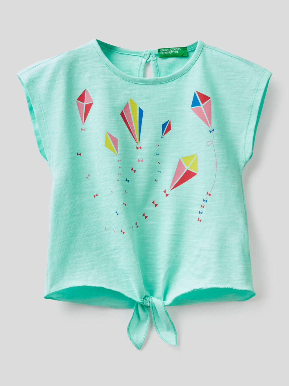 T-Shirt aus 100% Baumwolle mit Schleife am Unterrand image number 1