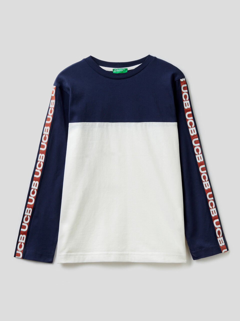 T-Shirt mit Farbblöcken in 100% Baumwolle