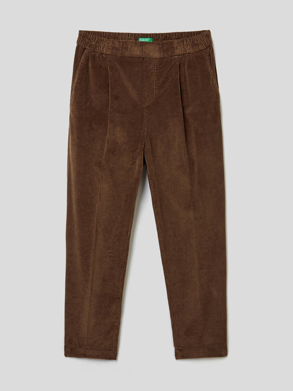 Chinos aus Samt mit elastischem Bund image number 1