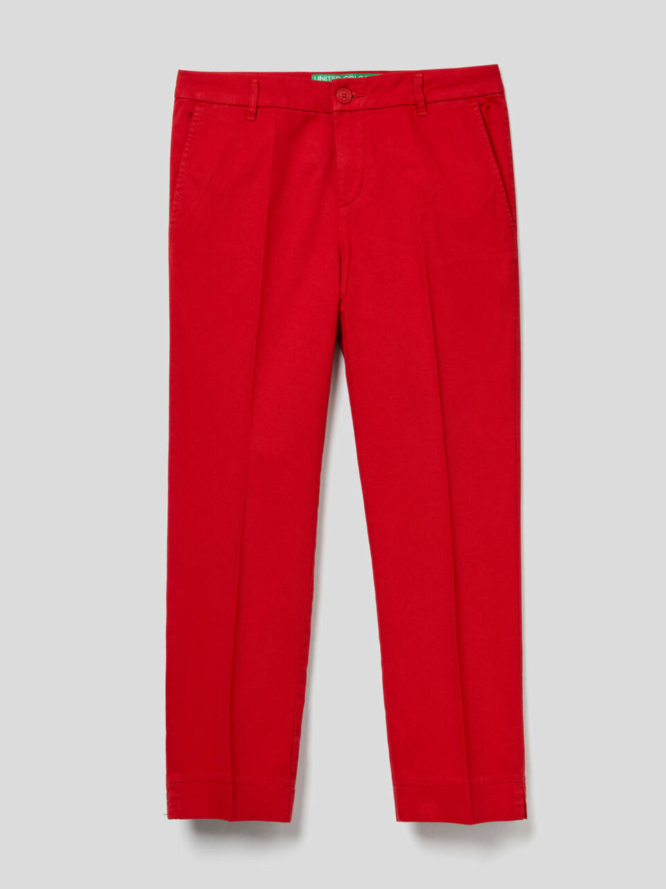 Cropped-Chinos aus stretchiger Baumwolle image number 1