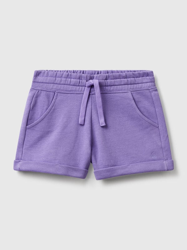 Shorts aus 100 % Baumwollfleece Mädchen