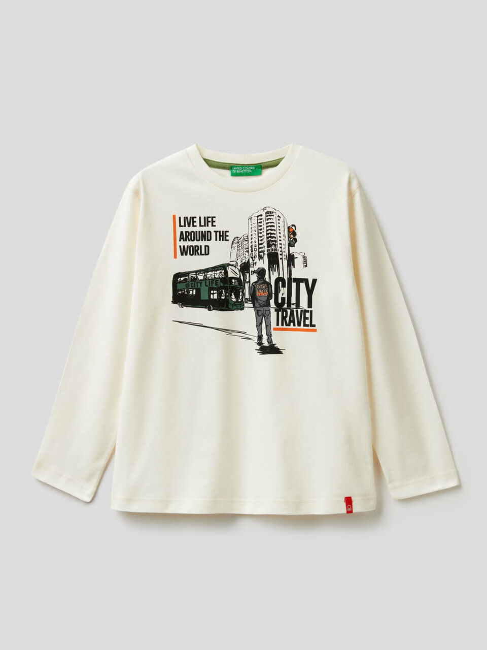 T-Shirt aus Bio-Baumwolle mit Print image number 1