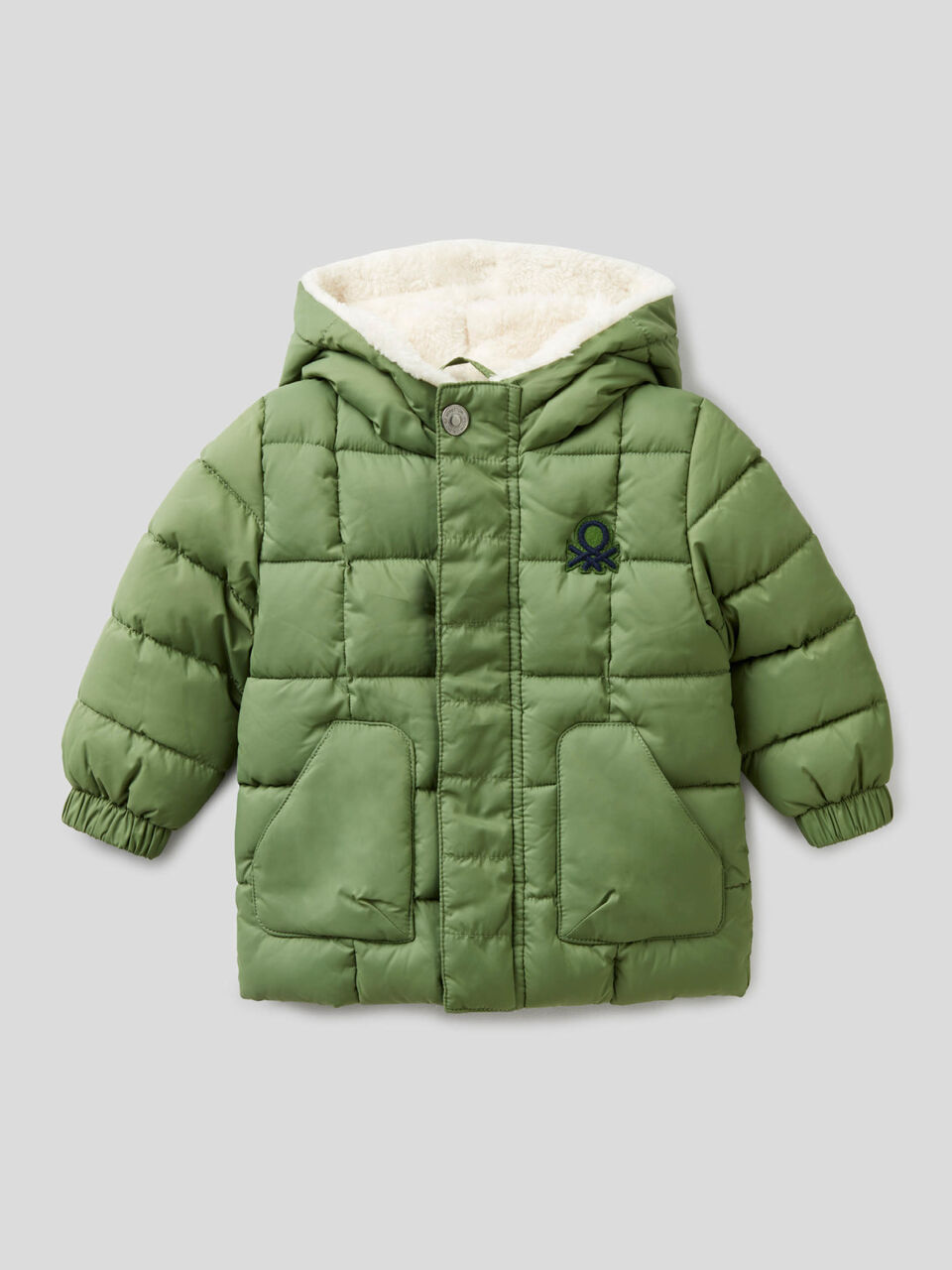 Gefütterte Jacke mit Teddy innen image number 1
