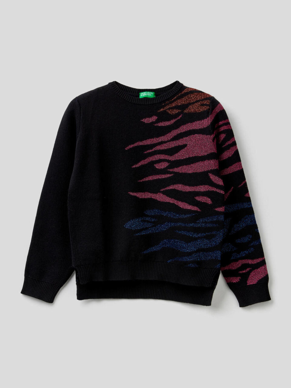 Pullover mit Animalier-Intarsienarbeit image number 1