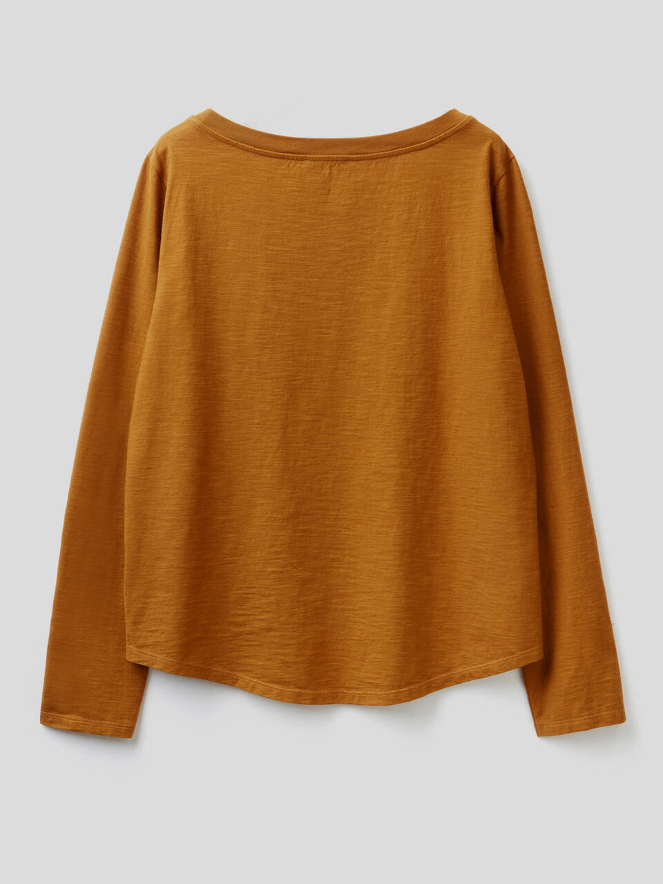 T-Shirt aus reiner Baumwolle mit langen Ärmeln image number 2