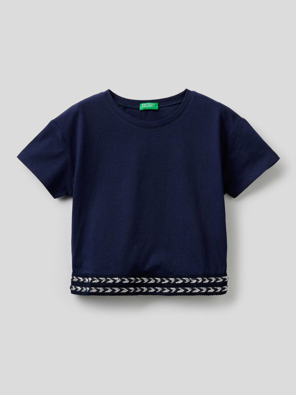 T-Shirt aus Baumwolle mit Cropped-Länge image number 1