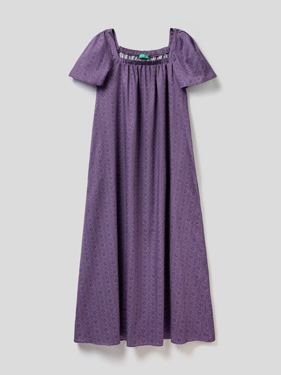 Langes Kleid aus Baumwolle mit Print image number null